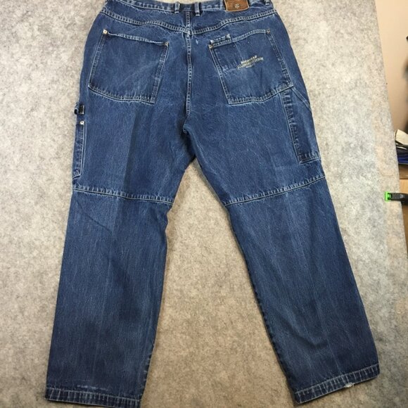 Vintage Rocawear Jeans 42x34 90s Baggy Urban Carpenter Medium Wash Hip Hop Blue - Picture 15 of 16